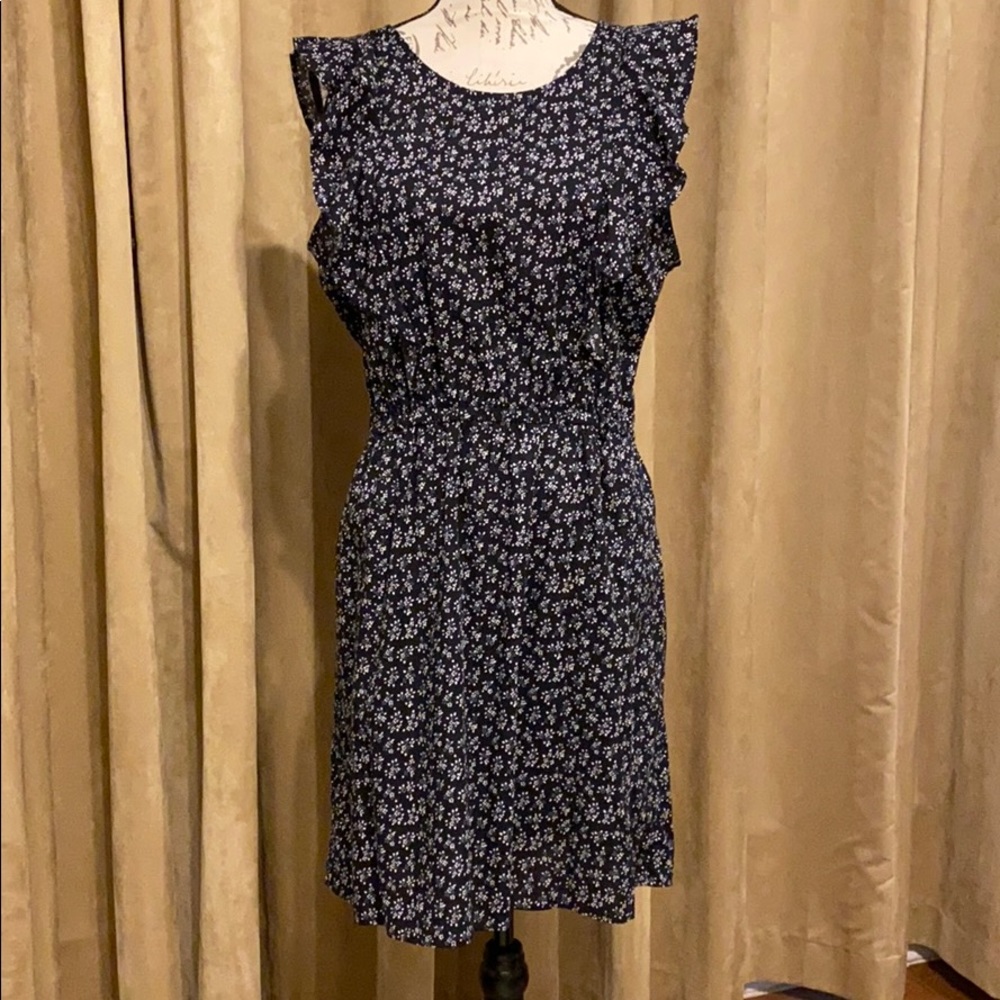 City Streets navy floral dress